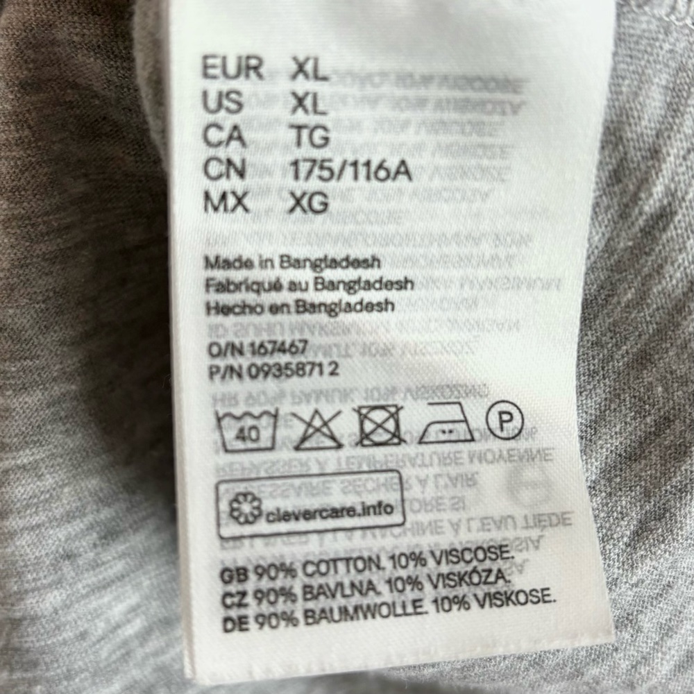 H&M grey long-sleeved t-shirt - Picture 6 of 6